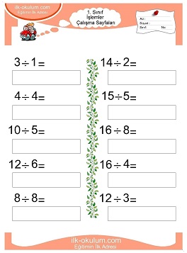Çocuklar İçin toplam işlemi yaprak testleri 